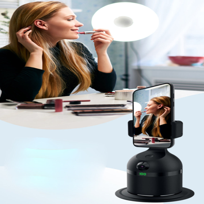 3-in-1 360° Auto-Tracking Phone Videographer & Speaker