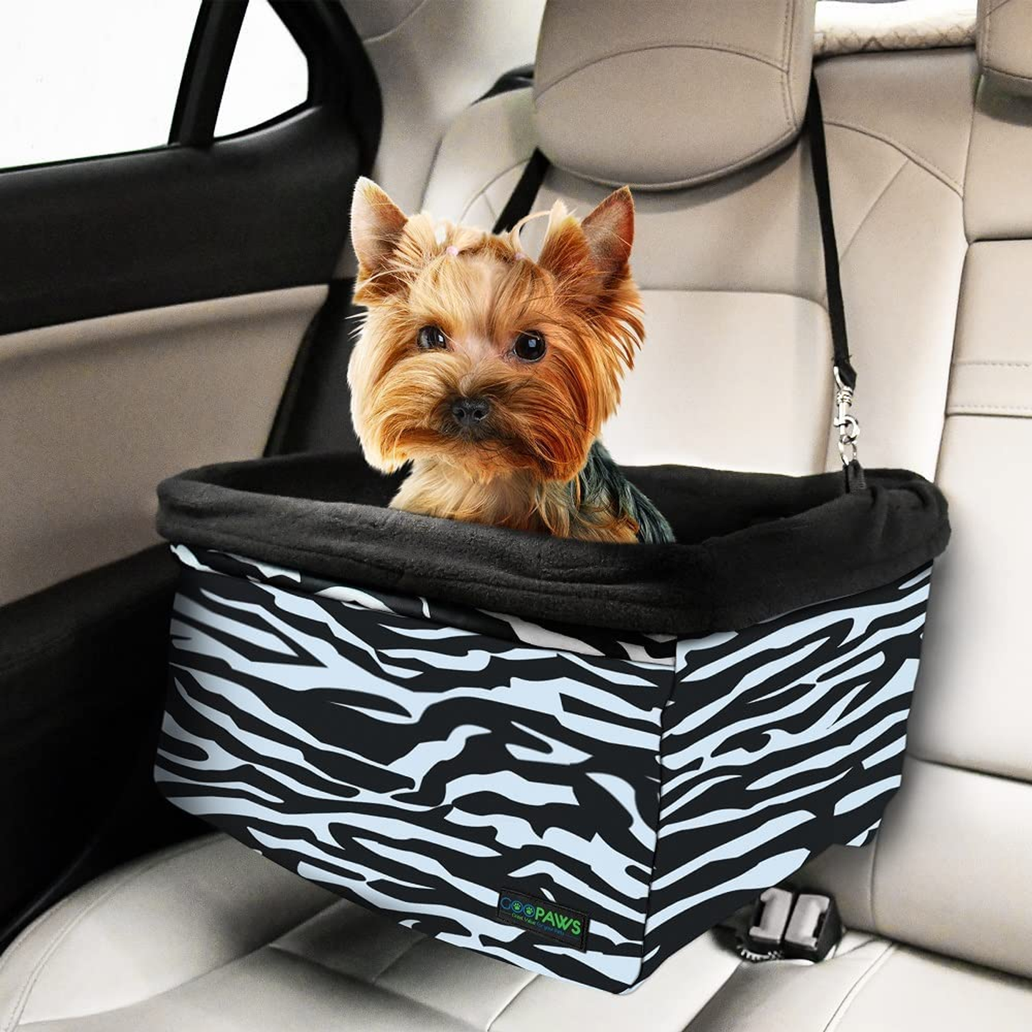 JESPET Dog Booster Seat Zebra