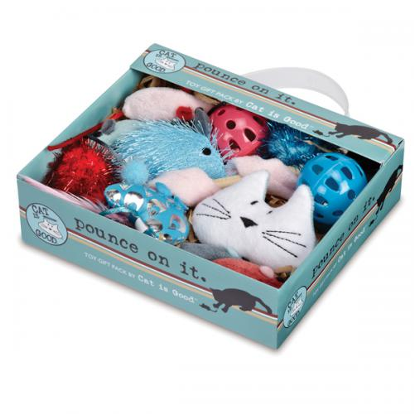 Cat is Good Pounce on It 12-Piece Toy Gift Pack