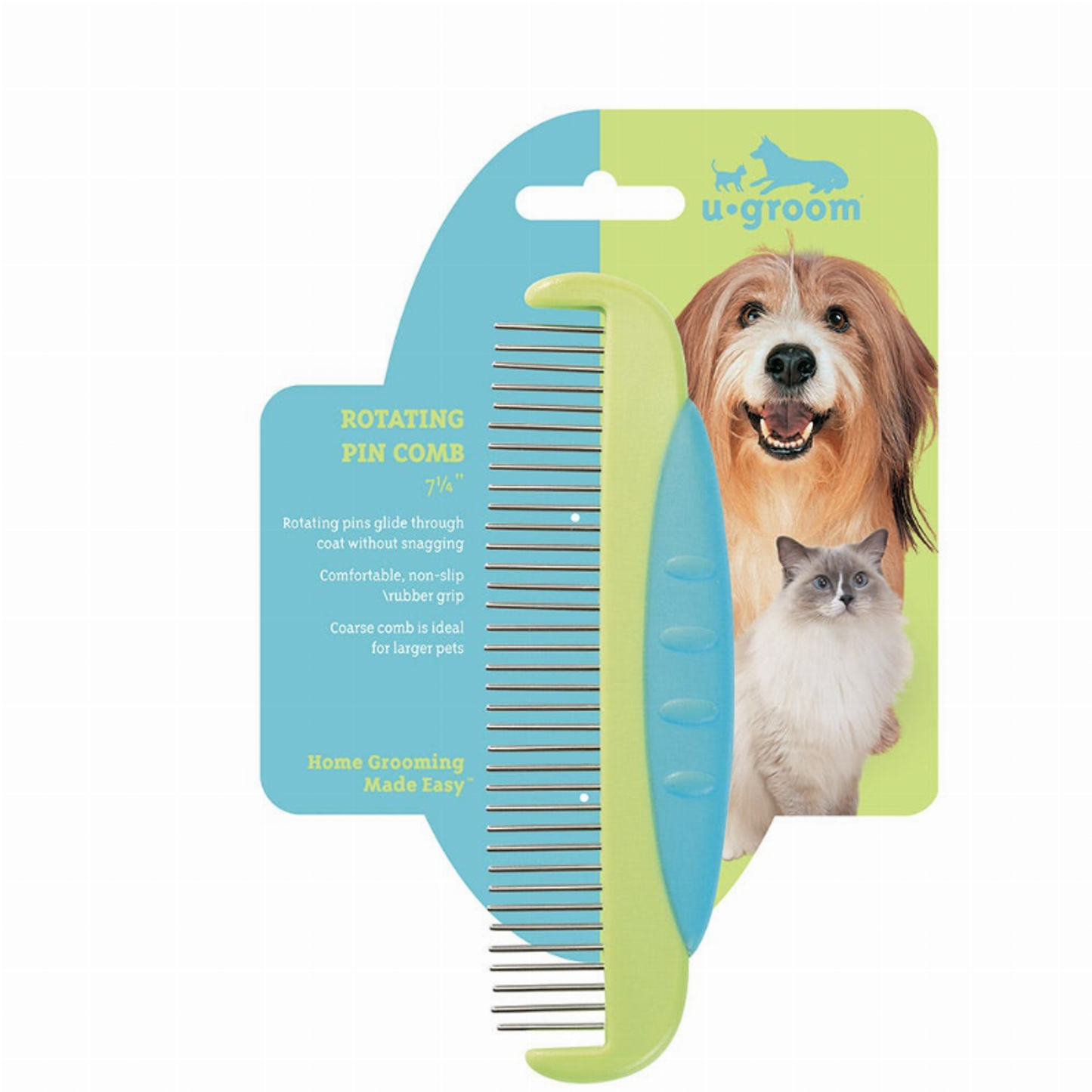 Ugroom Rotating Pin Pet Grooming Comb
