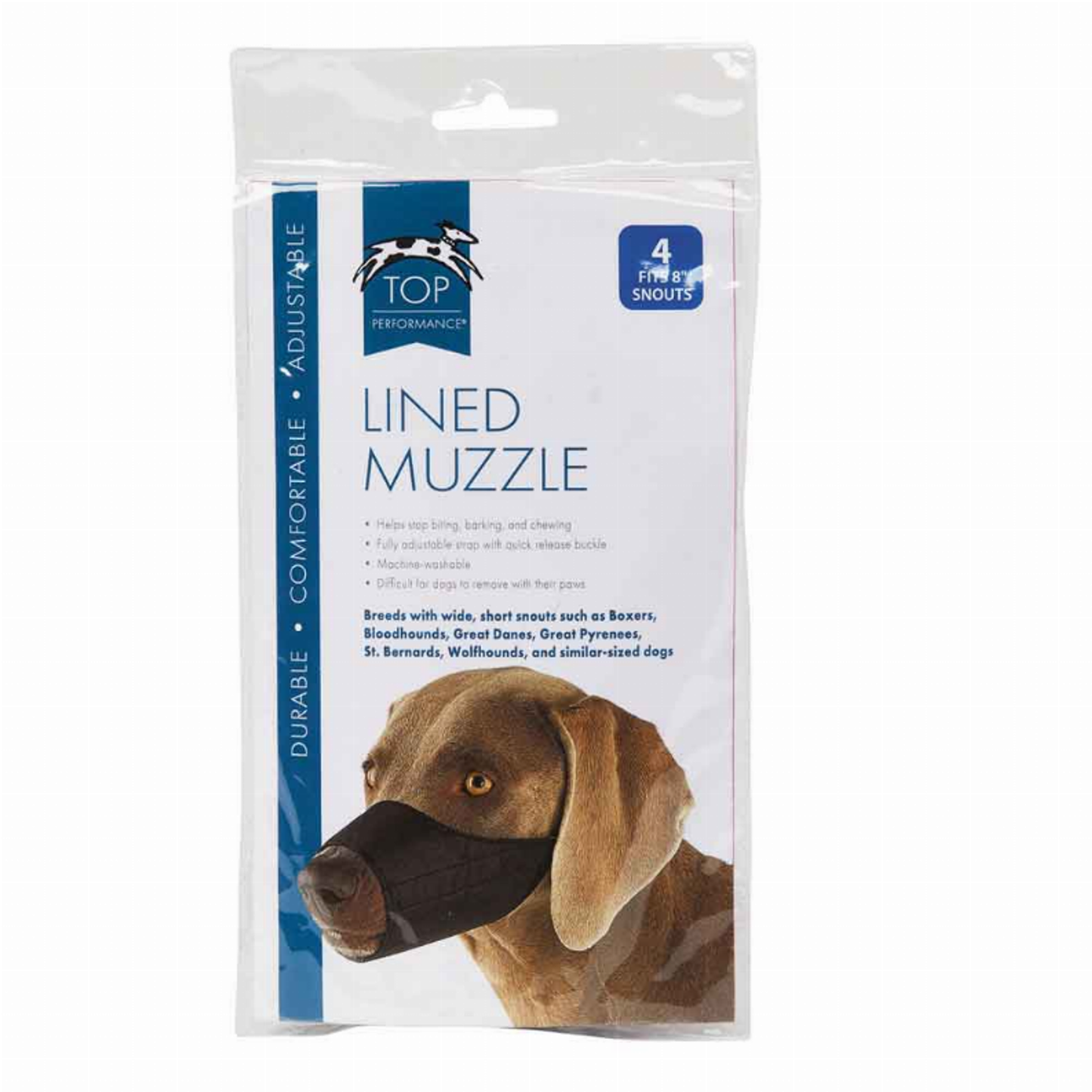 Top Performance Lined Nylon Dog Muzzle