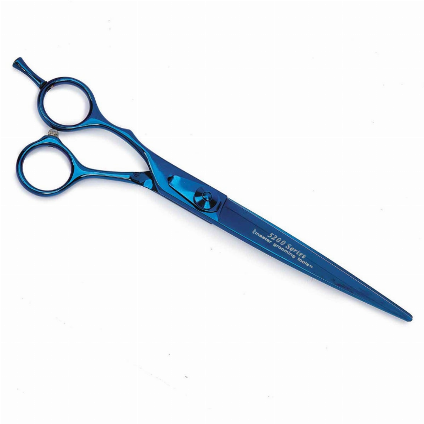 Master Grooming Tools 5200 Blue Titanium Straight Shear (Left-Handed)