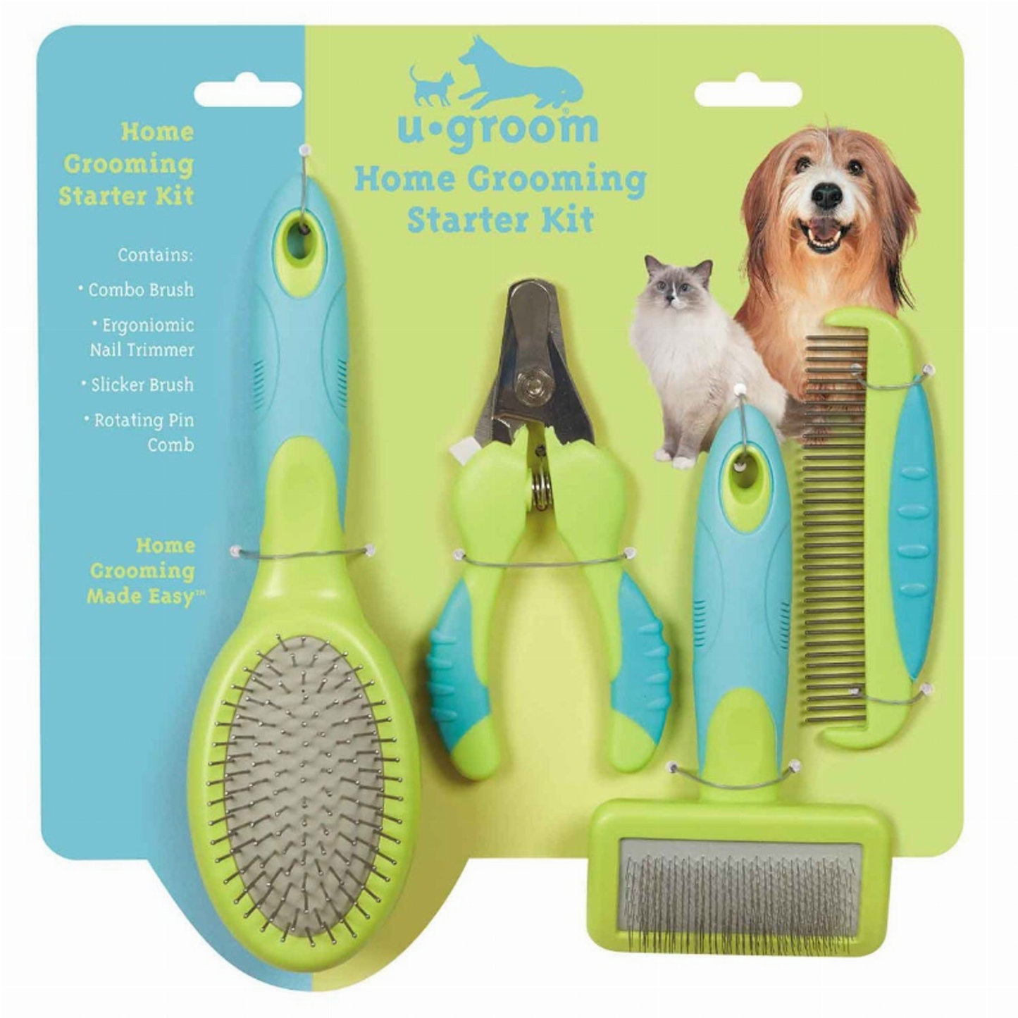 Ugroom 4-Piece Starter Pet Grooming Kit