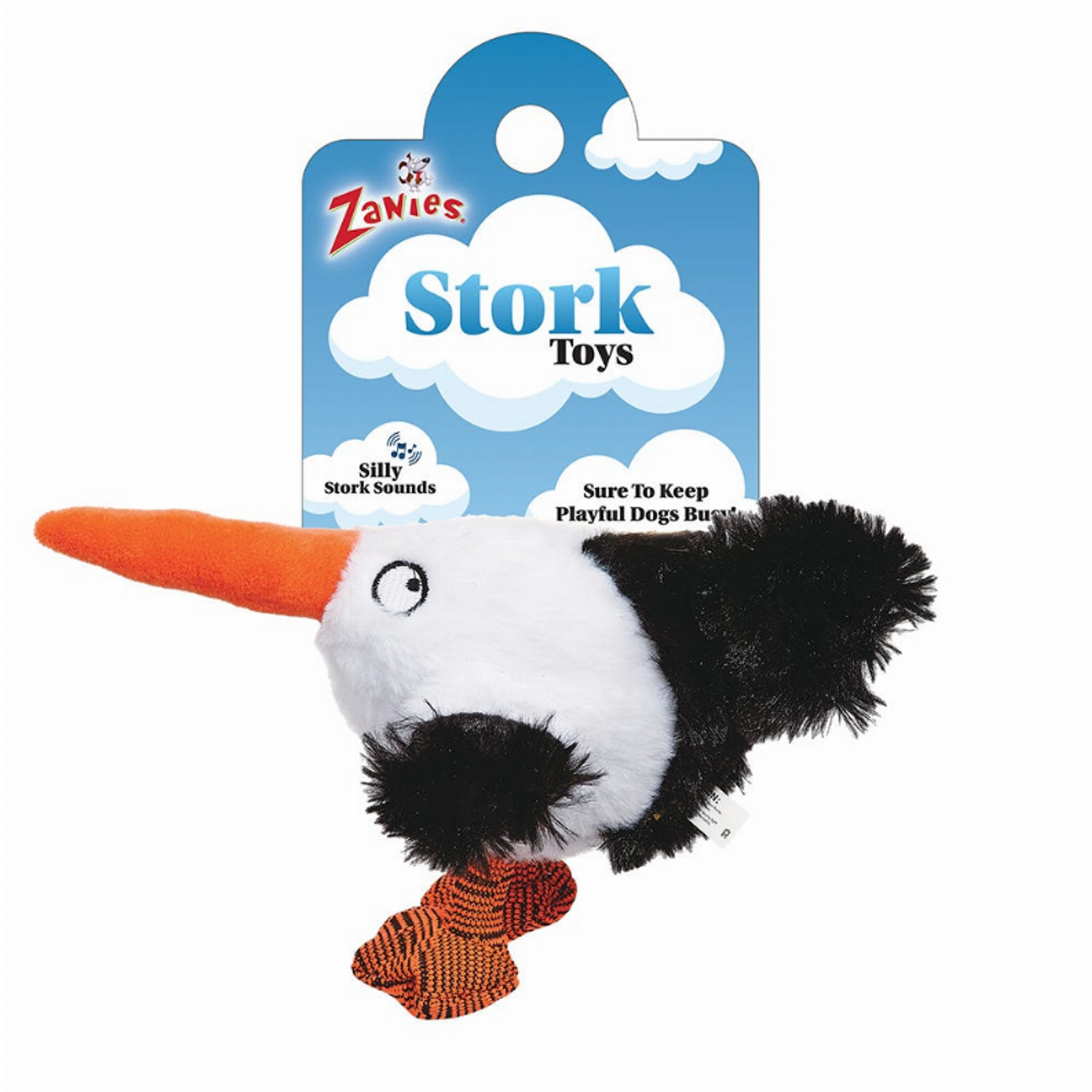 Zanies Plump Stork Plush Dog Toy