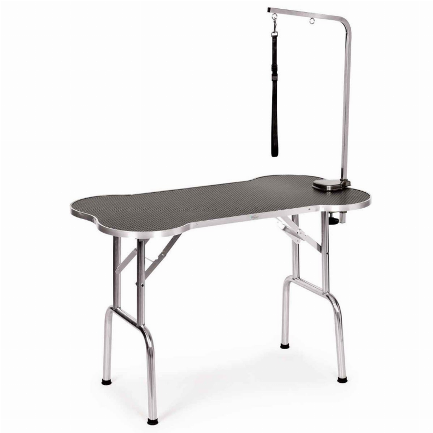 Master Equipment Bone Shaped Folding Grooming Table 36 in Black
