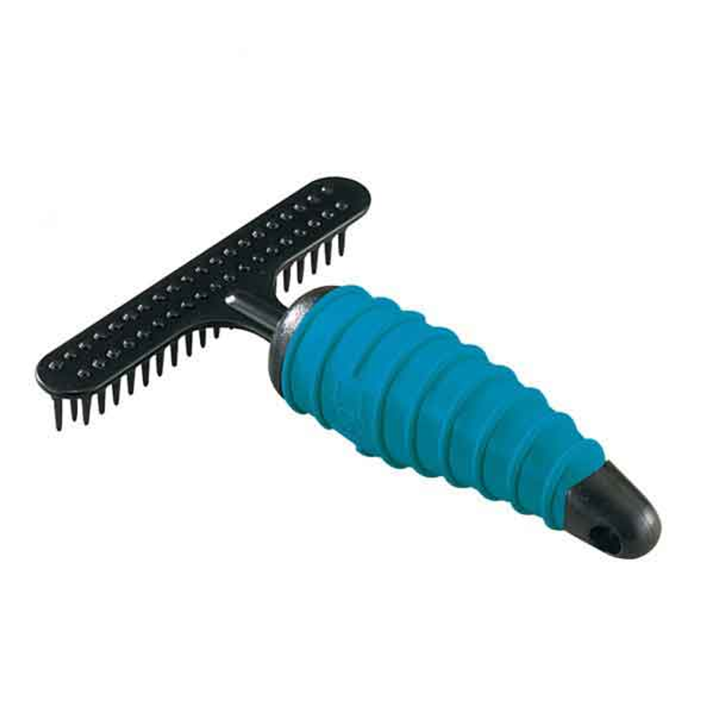 Master Grooming Tools Ergonomic Double-Row Undercoat Rake 39-Pin Black