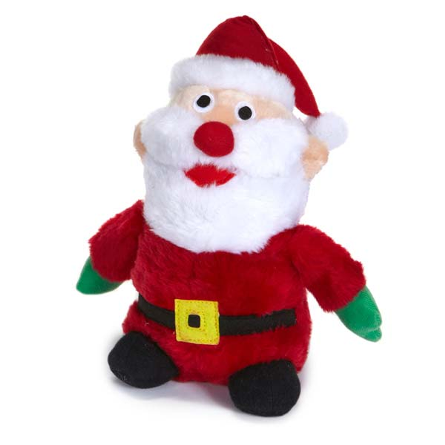 Zanies Holiday Friend Santa Plush Dog Toy 9-Inch