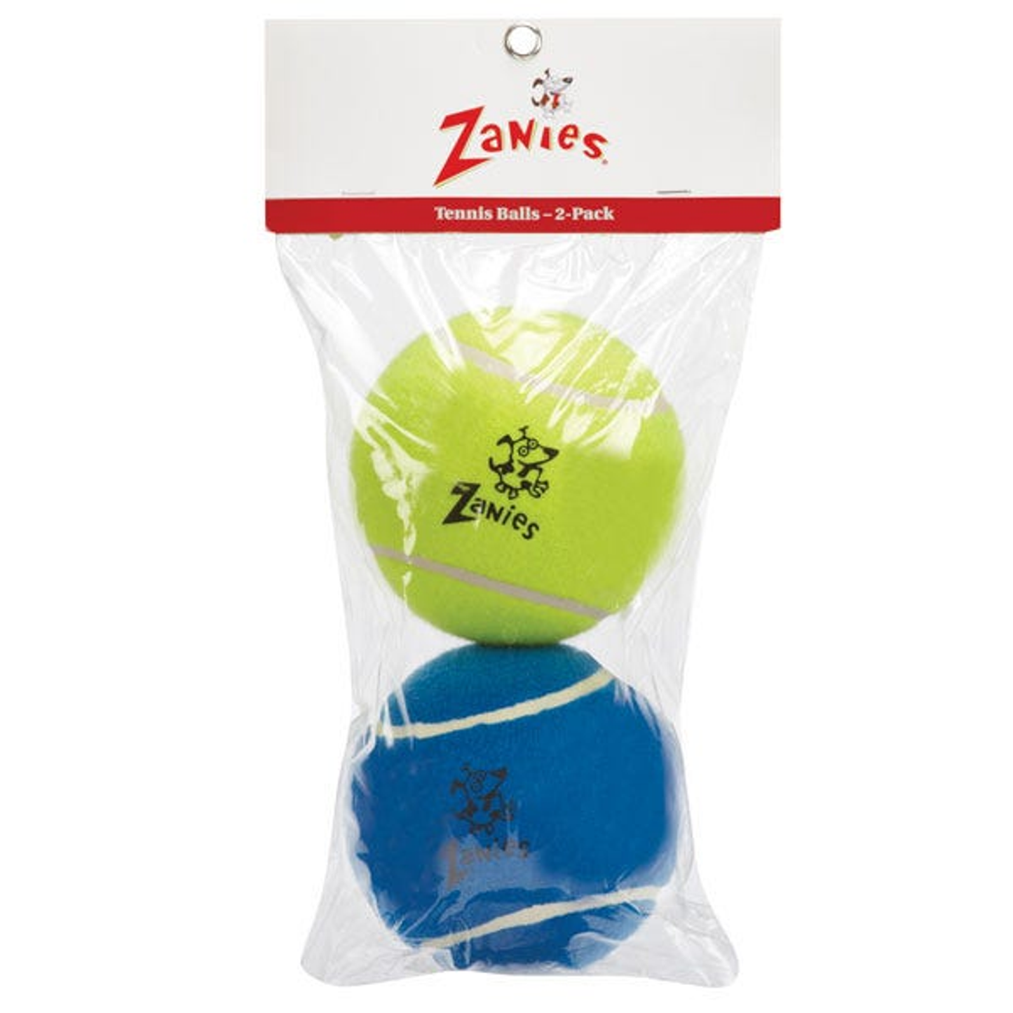 Zanies Tennis Balls 5-Inch 2-Pack Dog Toy