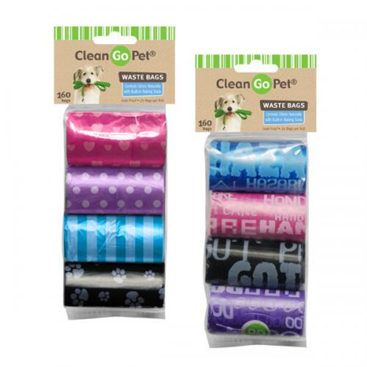 Clean Go Pet Classic Waste Bags, 8 Rolls