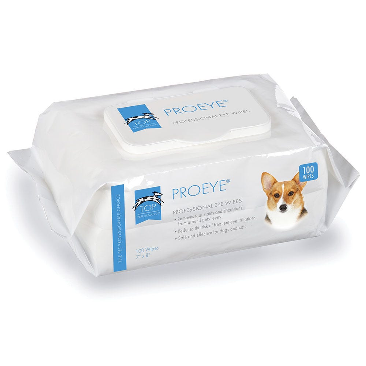 Top Performance Pet Eye Wipes 100-Pack Bag