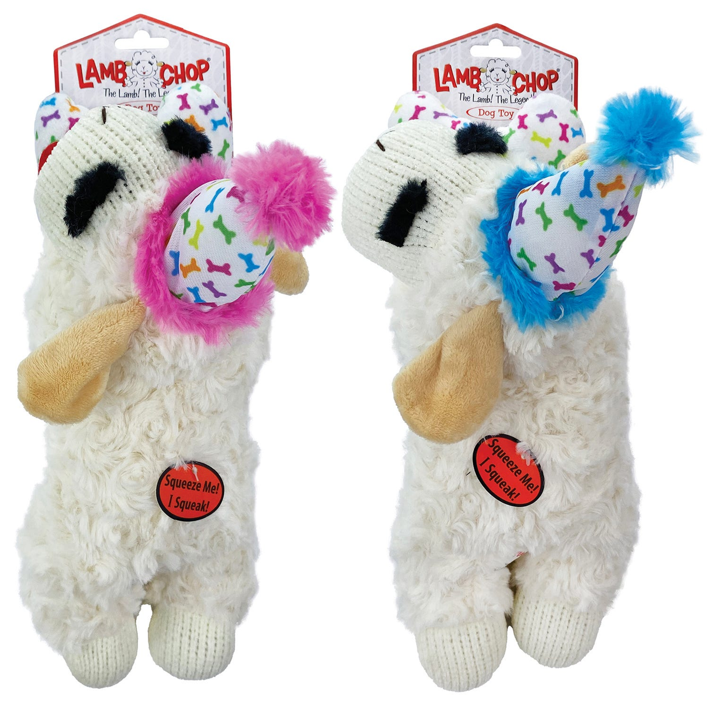 Multipet Birthday Lamb Chop Plush Dog Toy - 10.5 in