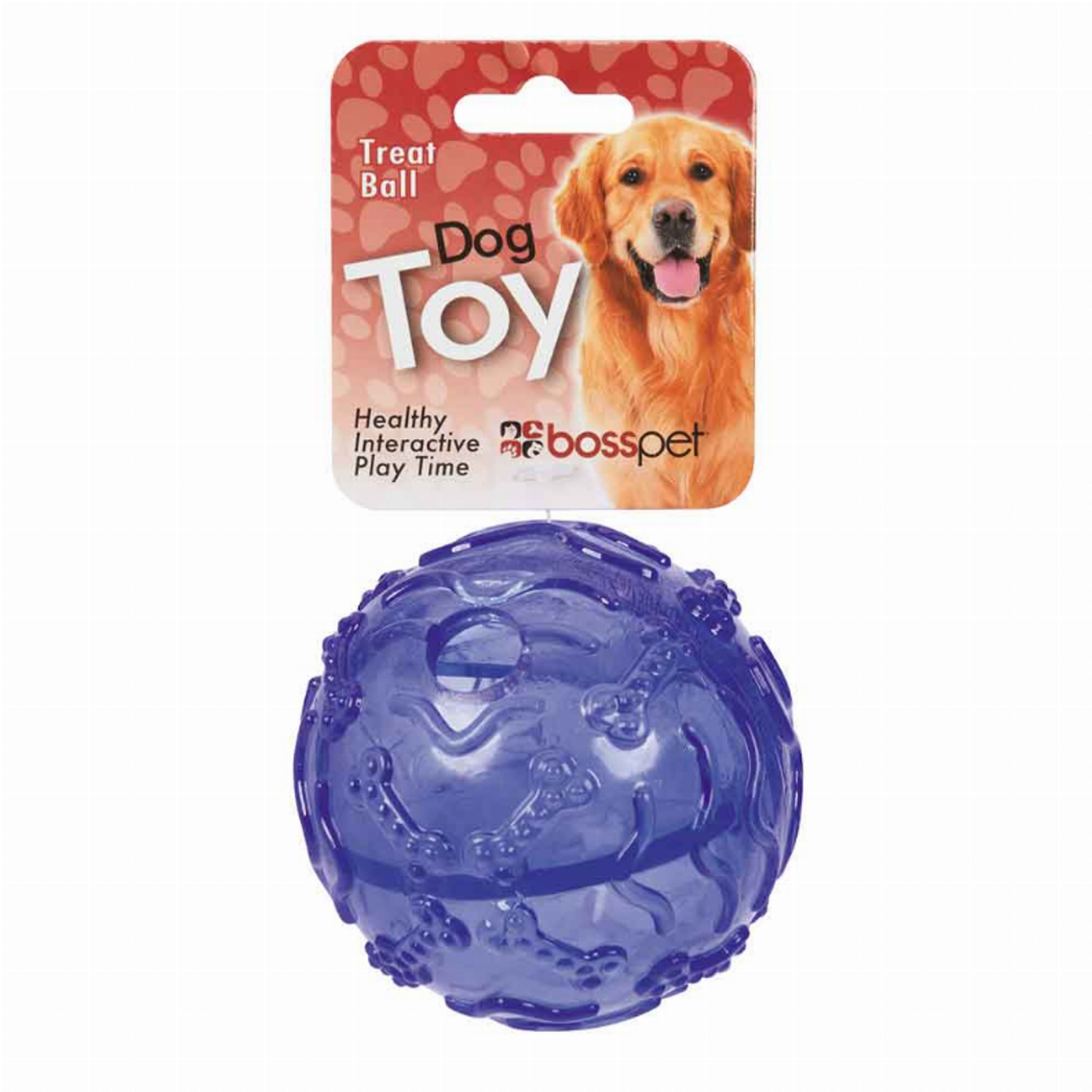 Boss Pet TPR Treat Ball Dog Toy