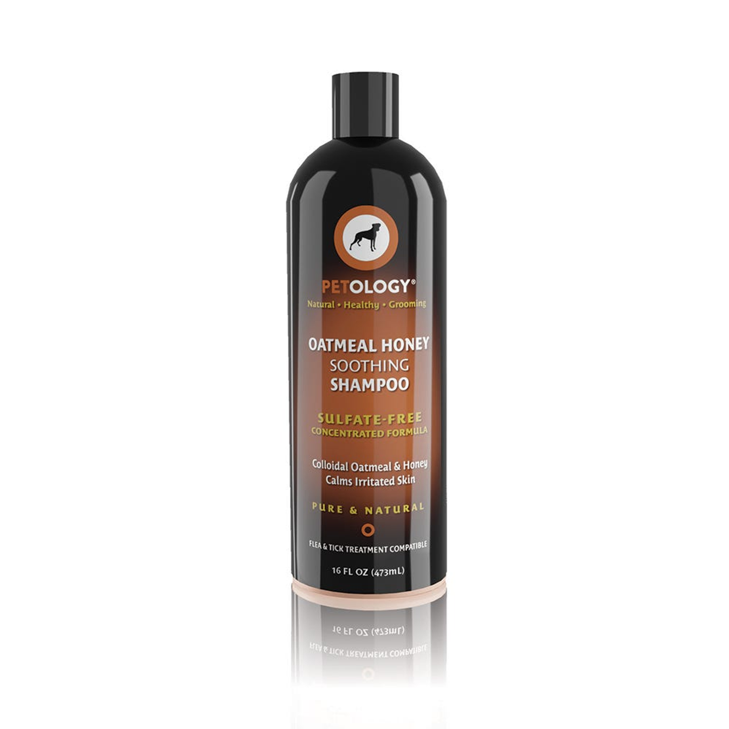 Petology Oatmeal Honey Soothing Dog Shampoo, 16 oz