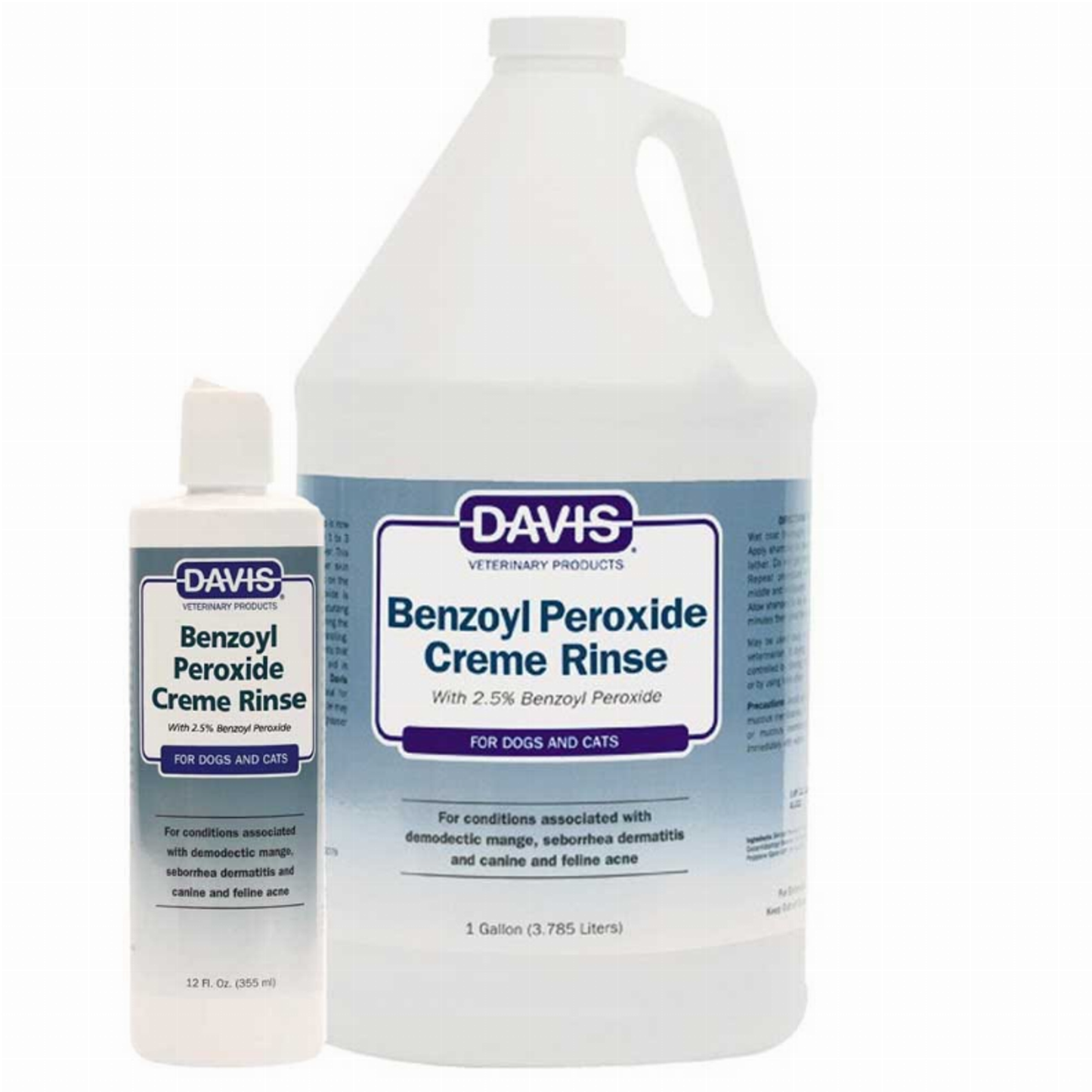 Davis Benzoyl Peroxide Creme Rinse for Pets, 12 oz