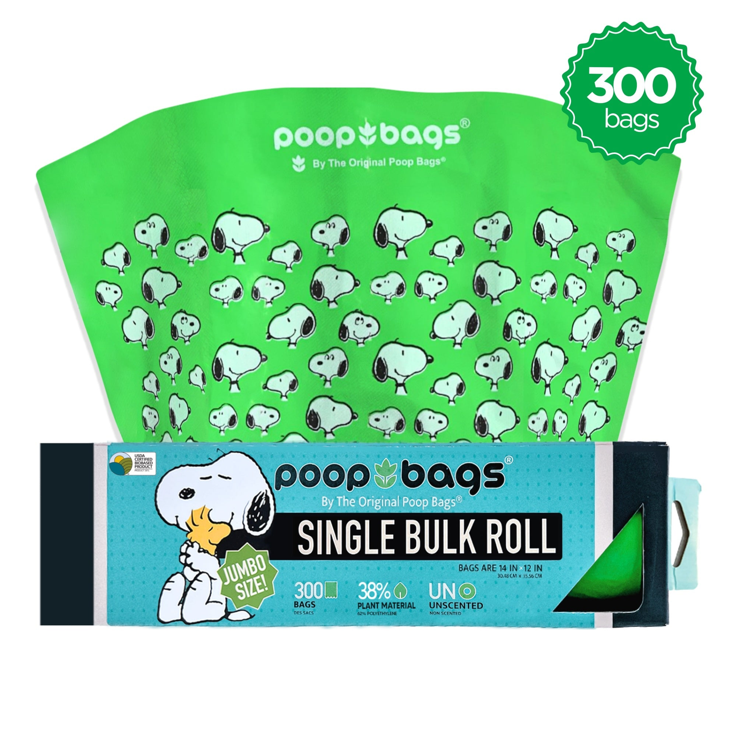 The Original Poop Bags Peanuts Bulk Roll Waste Bags