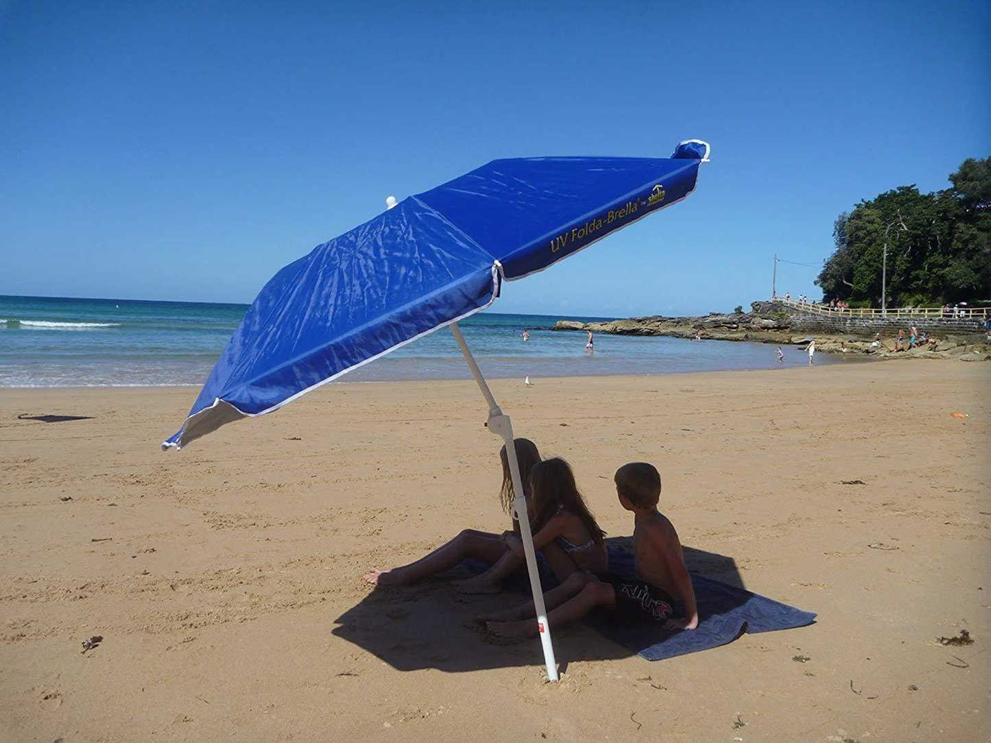 Shelta Foldabrella UPF50+ Folding Beach Umbrella