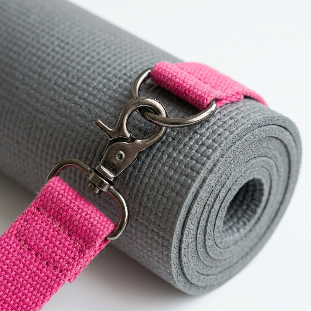 Yoga mat non-slip texture close-up