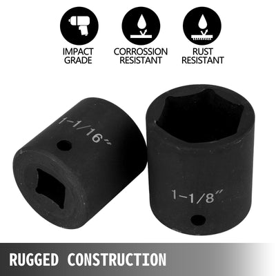 19-Piece Impact Socket Set SAE1