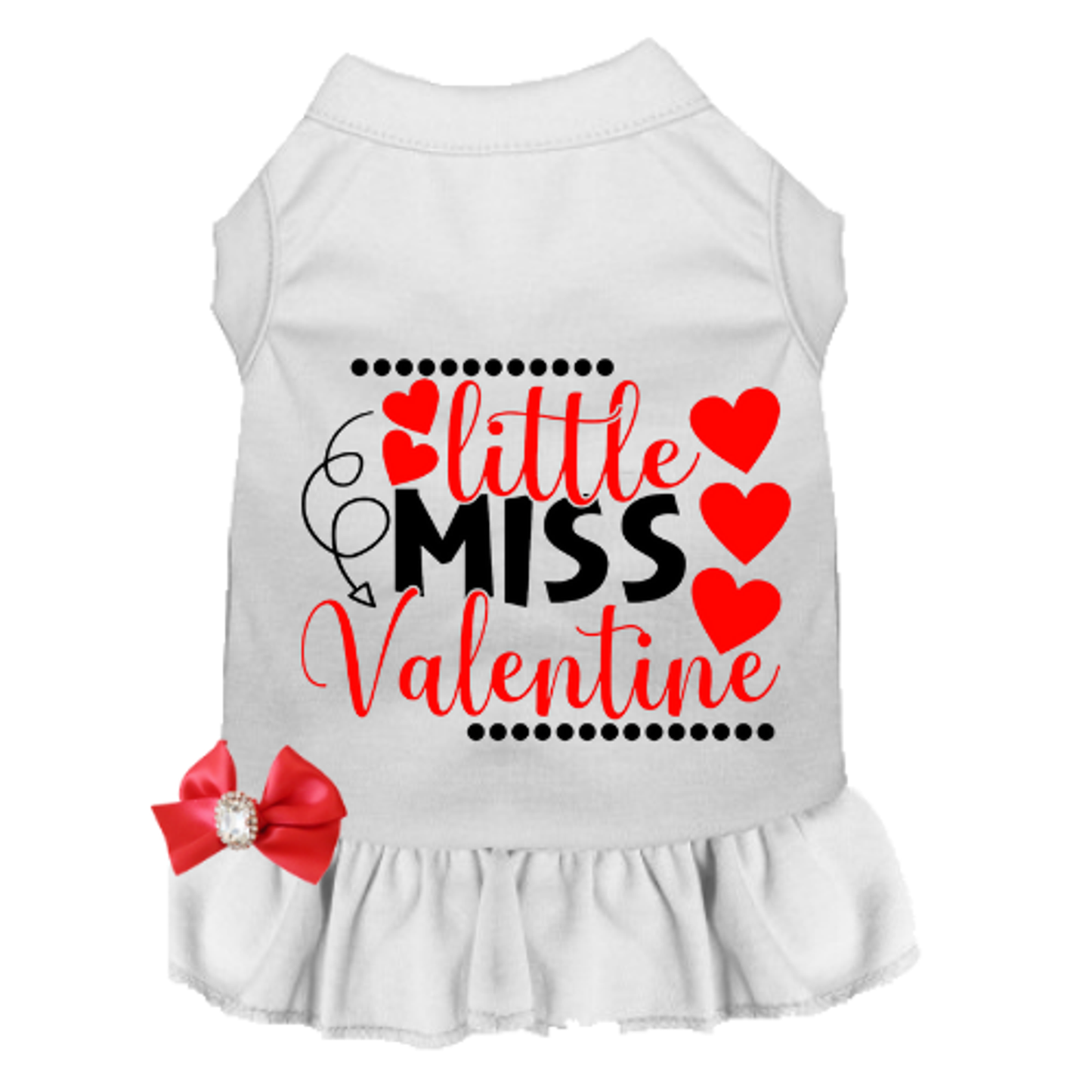 Little Miss Valentine Dog Dress