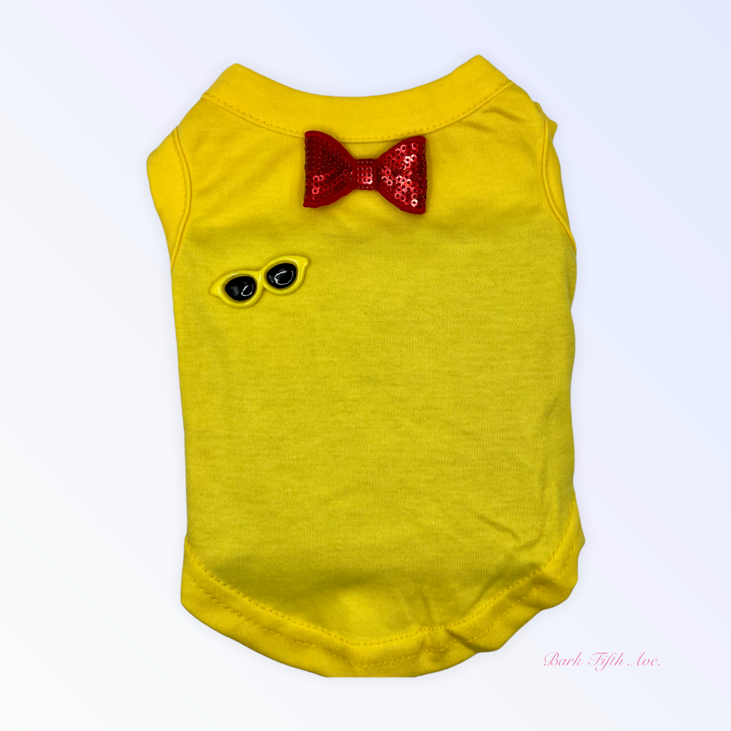 My Summertime Sunglasses and Bows Dog Tank