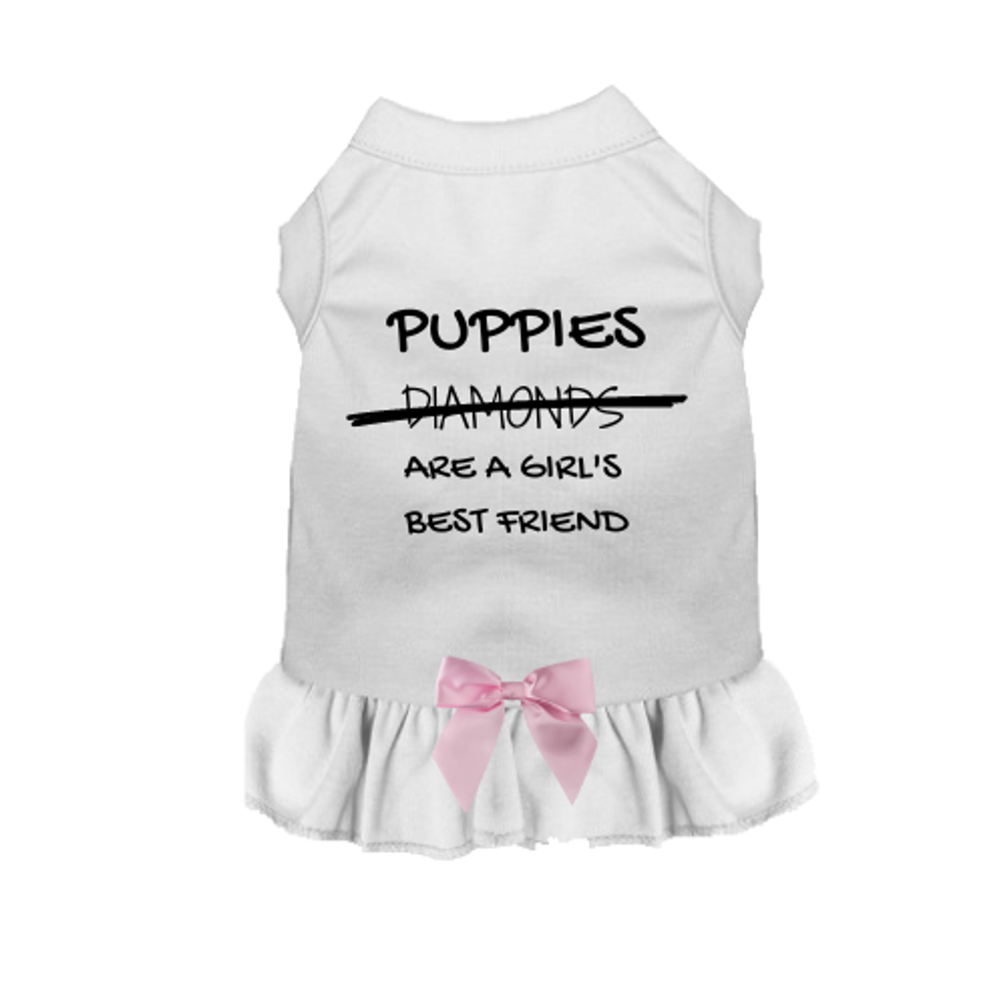 Puppies Are A Girl's Best Friend Dog Dress and Shirt