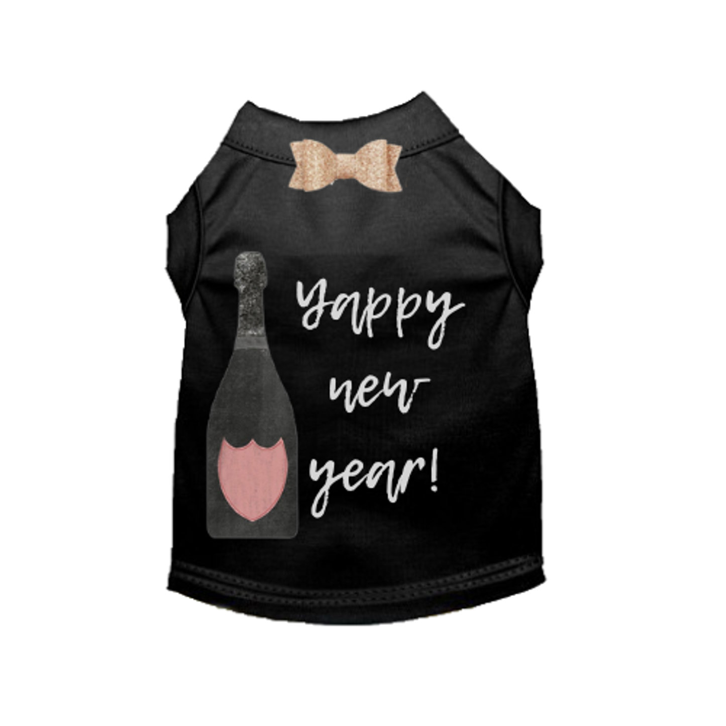 Yappy New Year Dog Dress and Tee