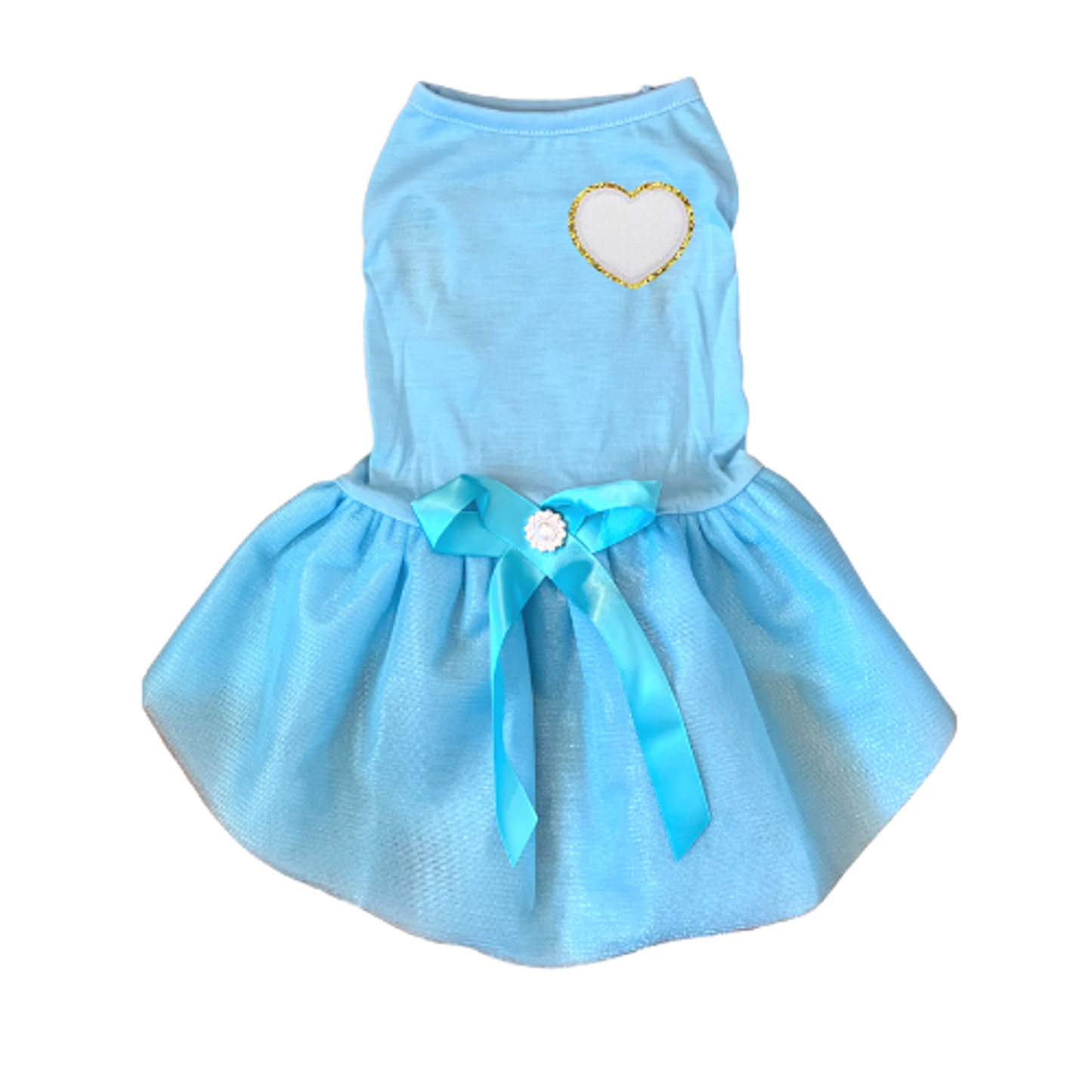 Bark Fifth Avenue Chenille Heart Dog Tutu Dress
