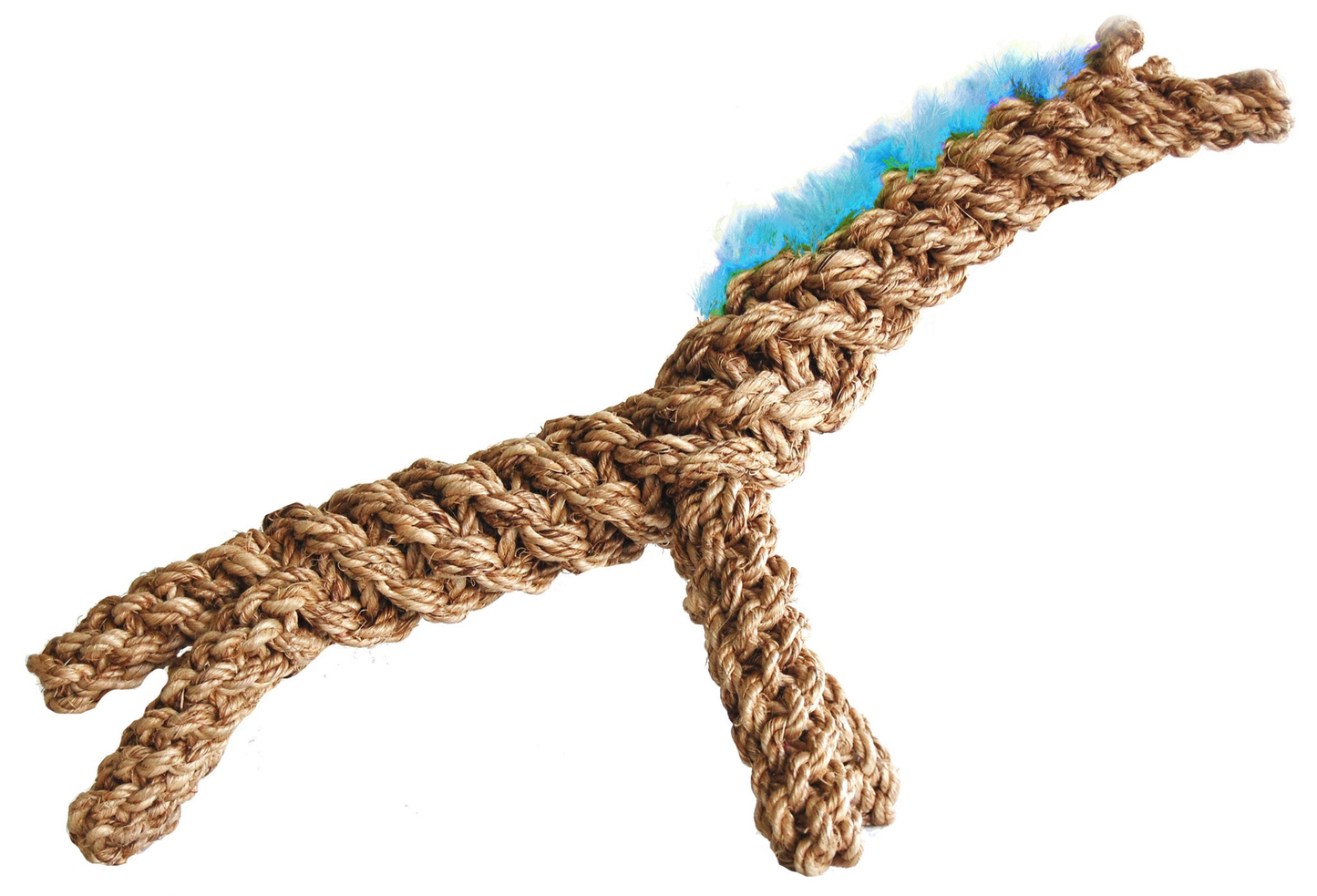Walk-e-Woo Abaca-Dabra Giraffe Natural Fiber Dog Toy