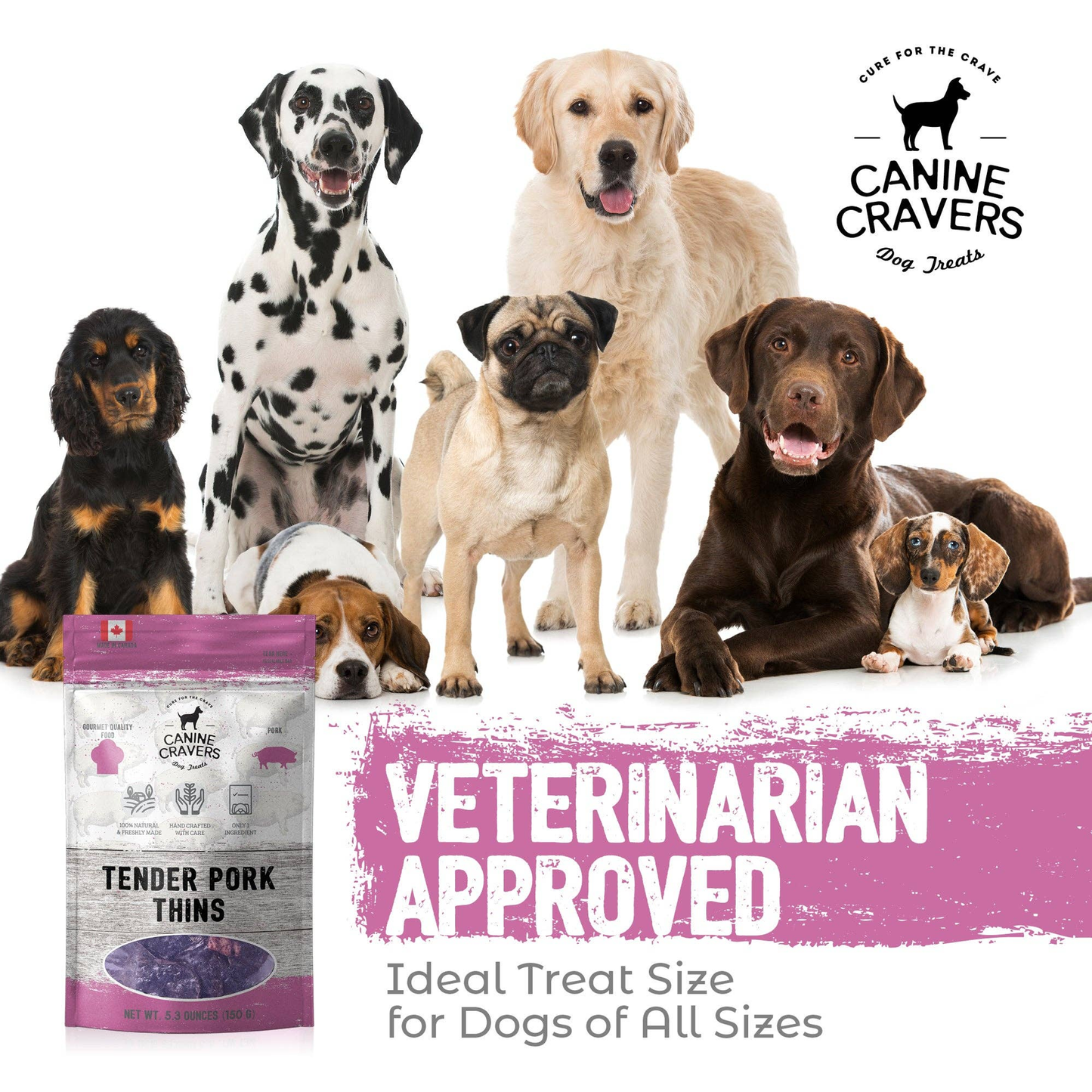 Tender Pork Thins Dog Treats