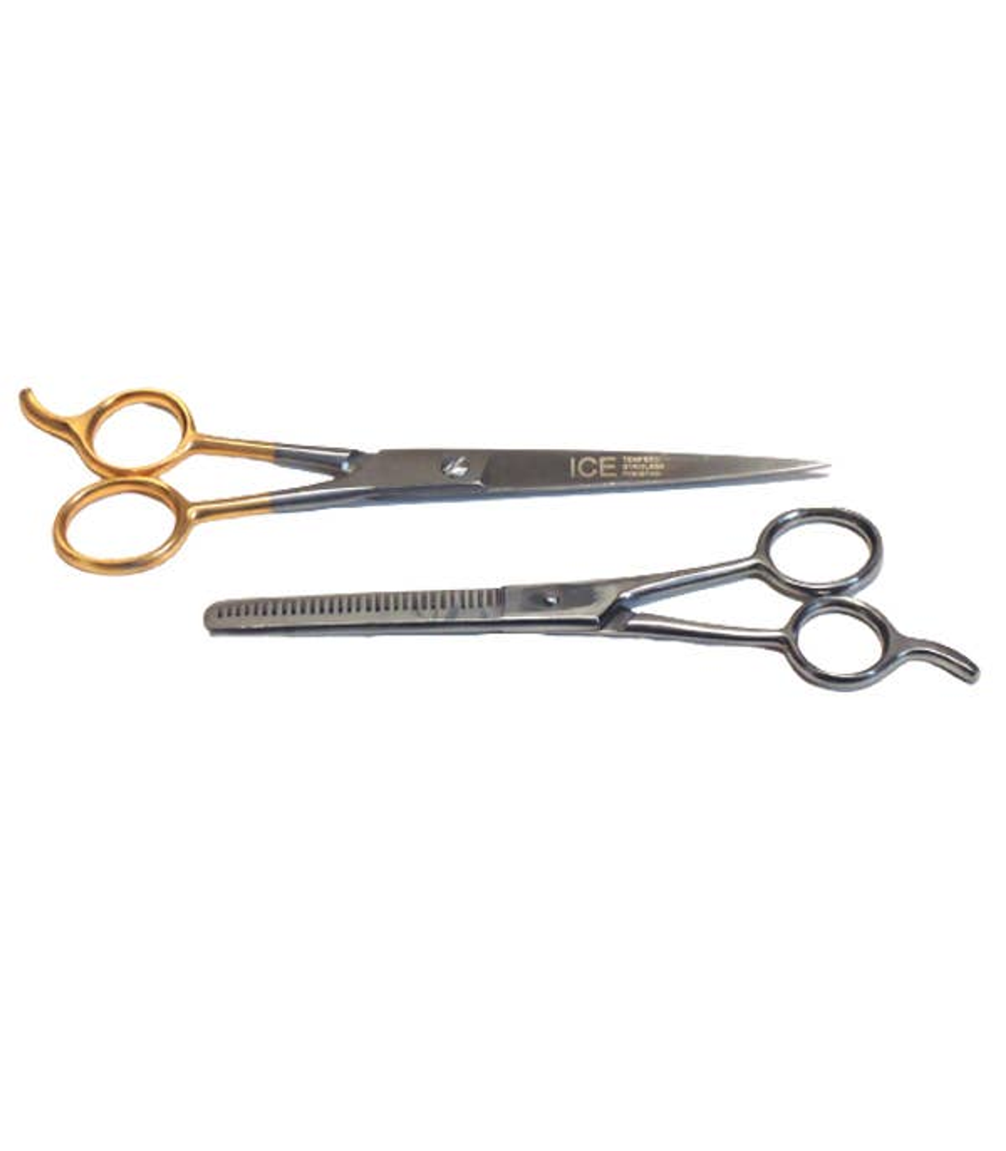 Pet Grooming Scissors 2-Piece Thinning Set Ice-Tempered Steel