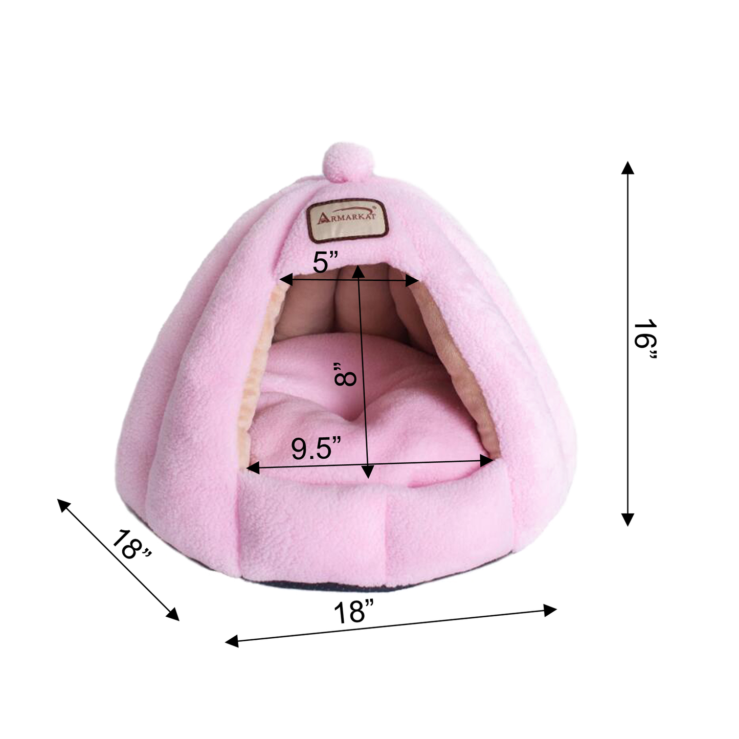 Armarkat Soft Pink Cat Bed