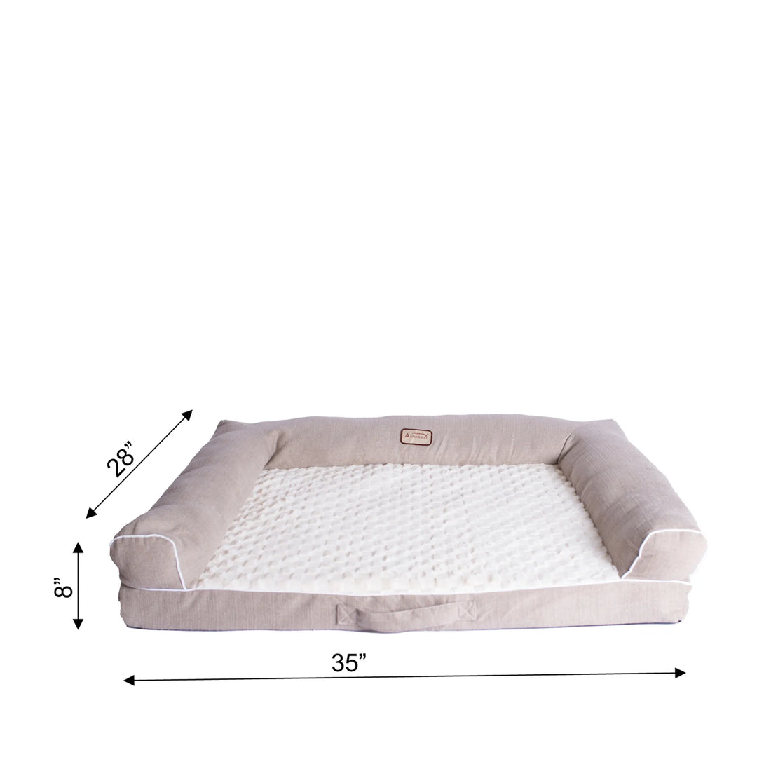 Armarkat D07B Medium Bolstered Pet Bed Cushion W Memory Foam