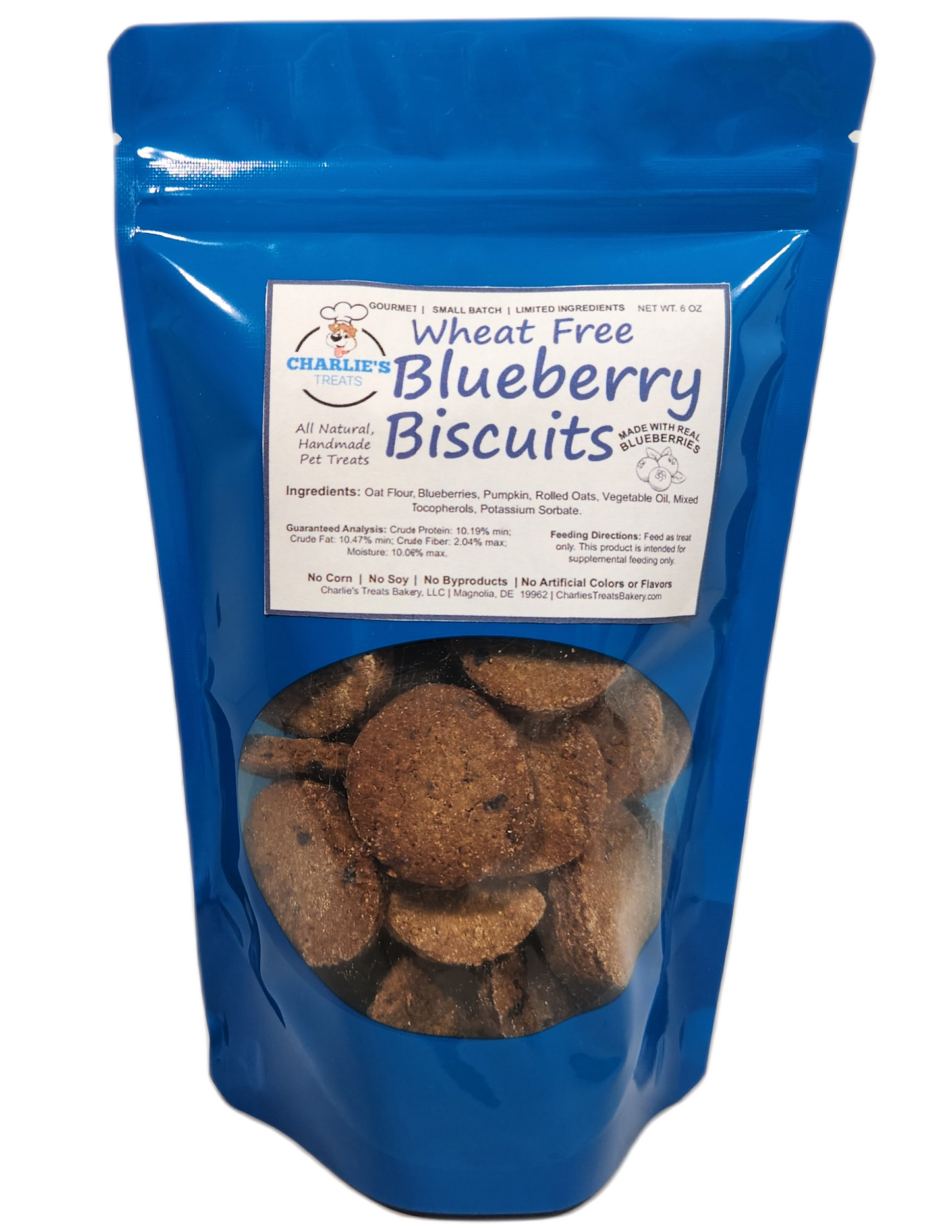 Charlie's Treats Bakery Wheat-Free Blueberry Dog Biscuits