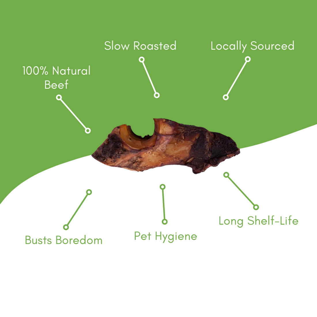 ChewMax Beef Bone Tidbit Bag, 5 lb