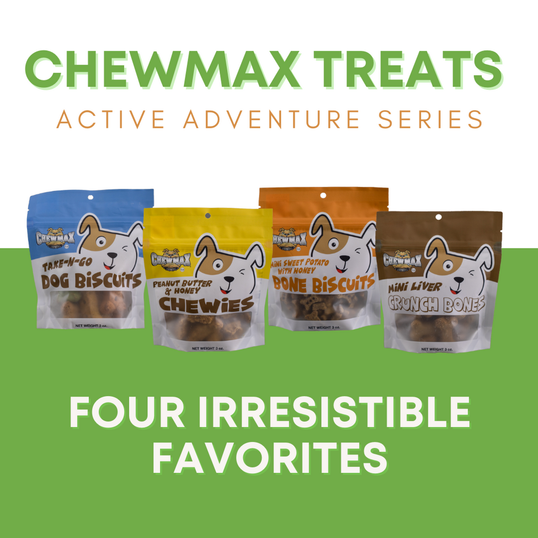 ChewMax Peanut Butter & Honey Chewies Dog Treats