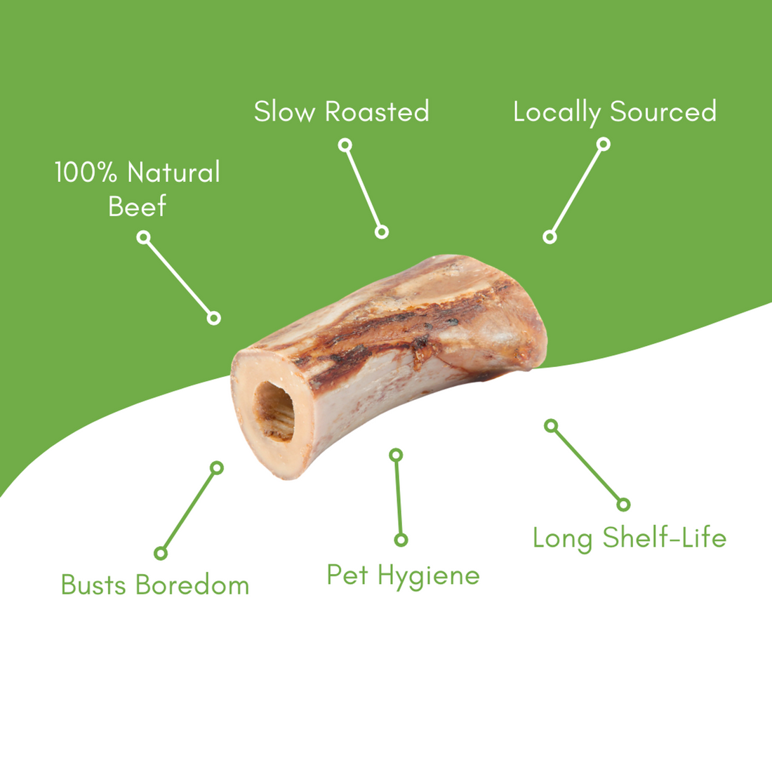 ChewMax Beef Center Cut Dog Bones, 2-3 Inch
