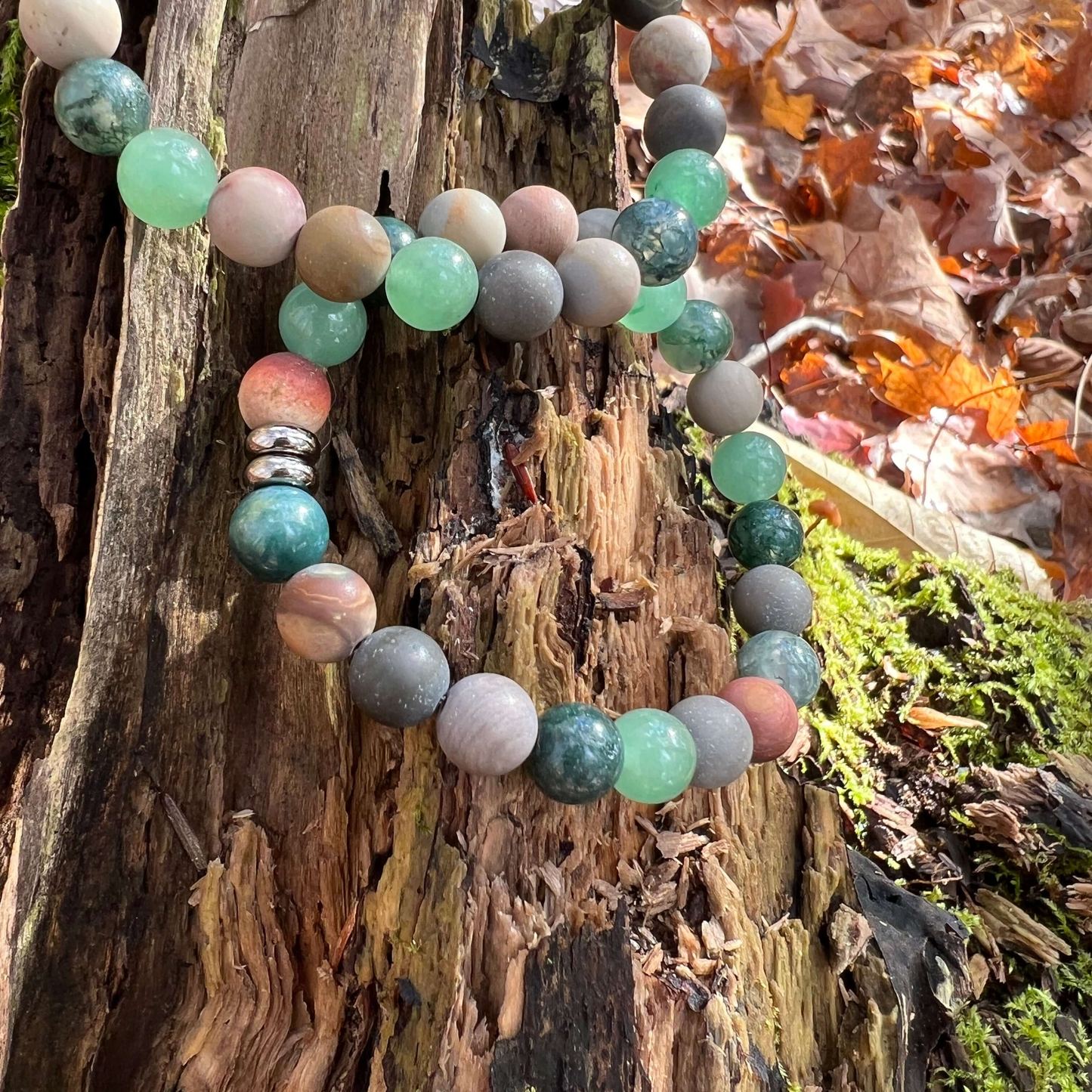 Earth Harmony Gemstone Beaded Bracelet