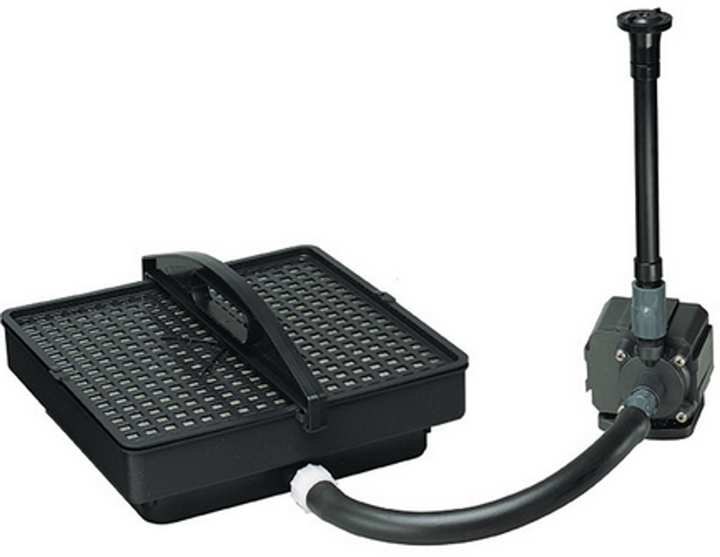 Pondmaster PMK1250 Pond Pump and Filter Kit with Fountain Heads (250 GPH)