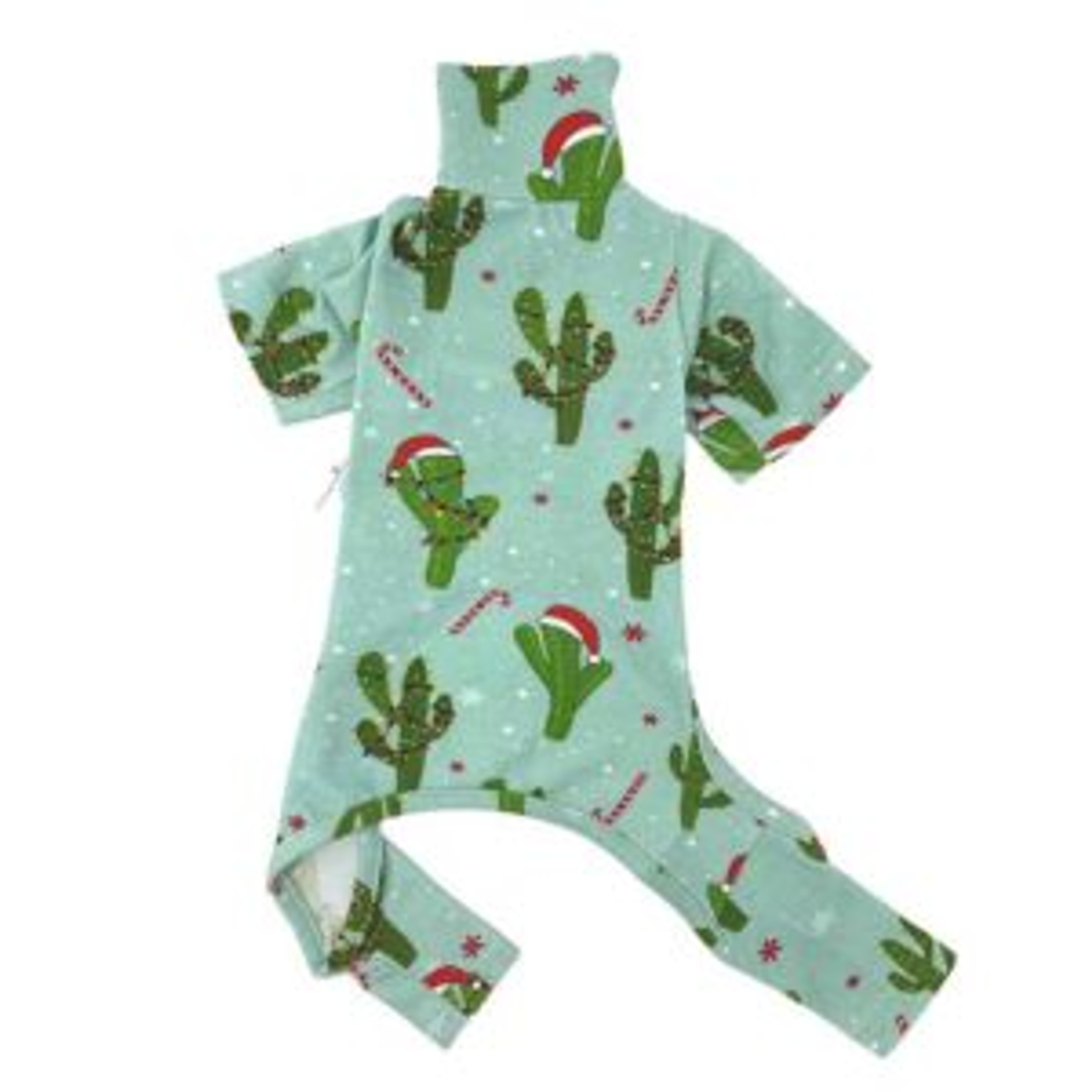 Denim Dog Designs Christmas Cactus Dog Pajamas