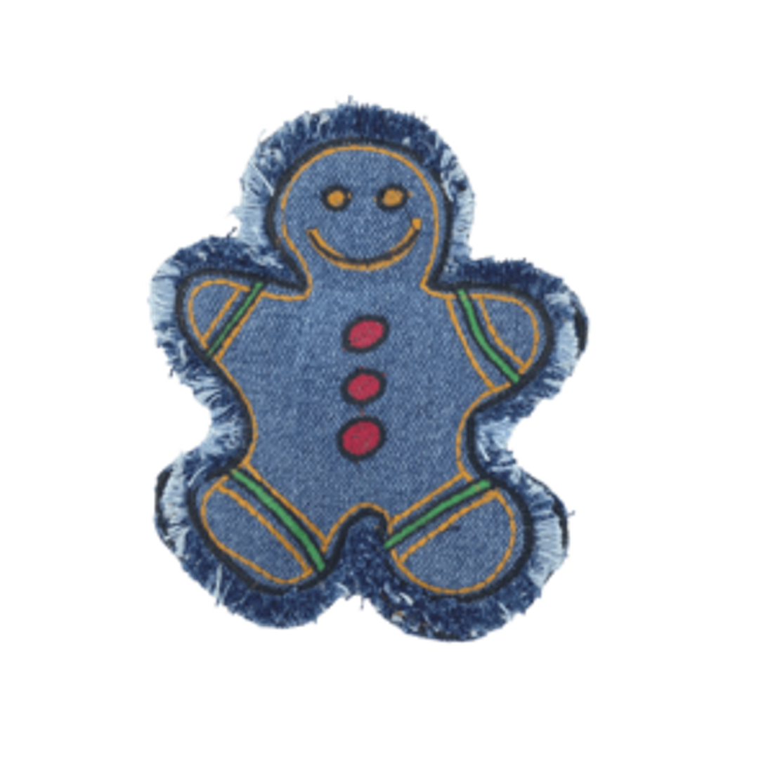 Denim Dog Designs Gingerbread Man Dog Toy