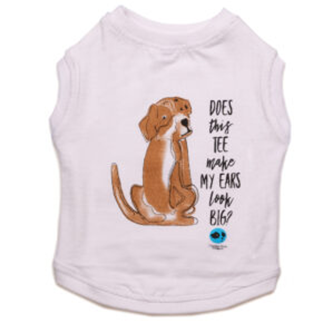 Denim Dog Designs Does This Make My Ears Look Big Dog Tee