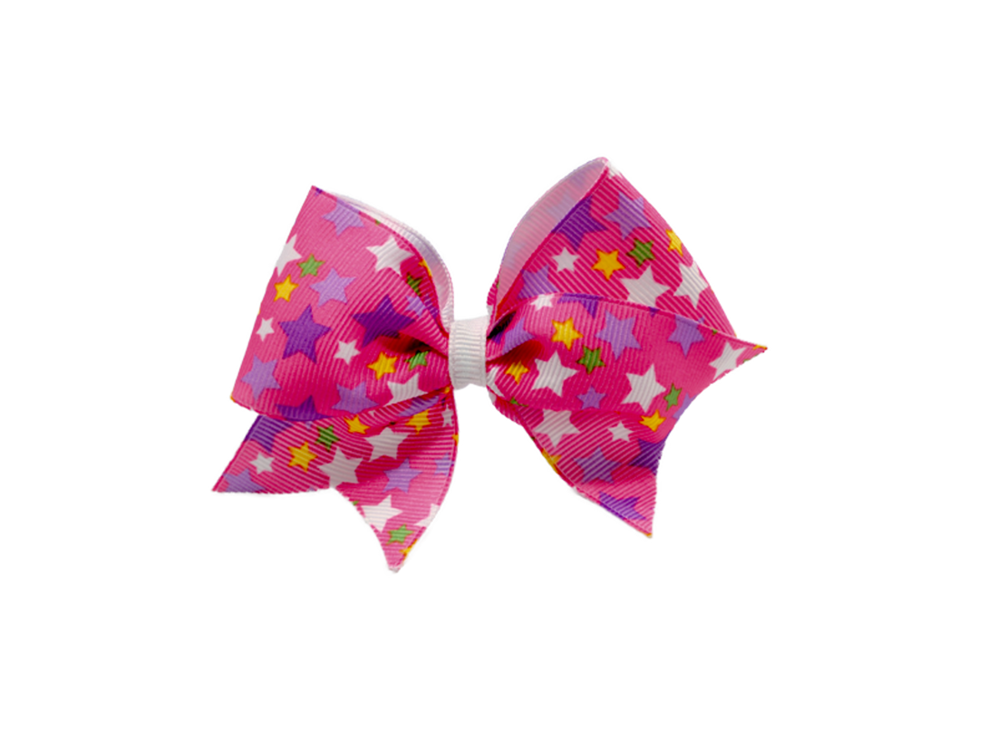 Cheer Birthday Grosgrain Dog Bow on Velcro Fastener
