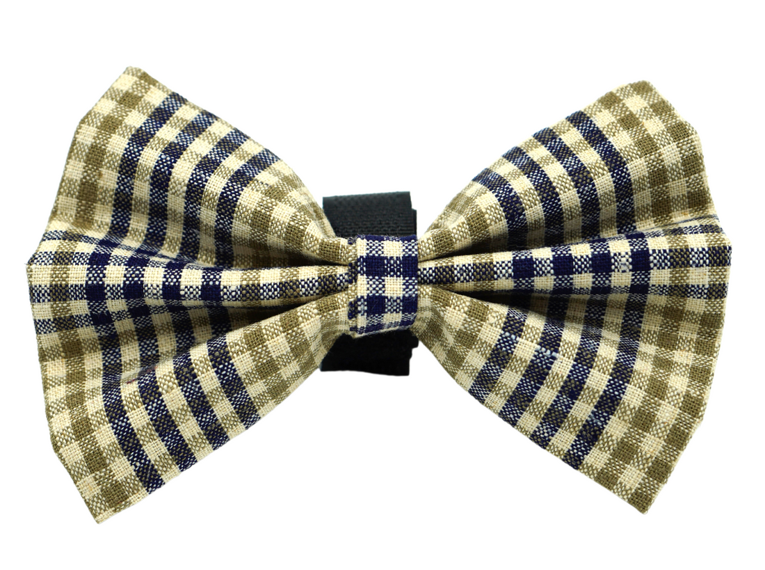 Pets Ribbons Multi-Check Vintage Dog Bow Tie