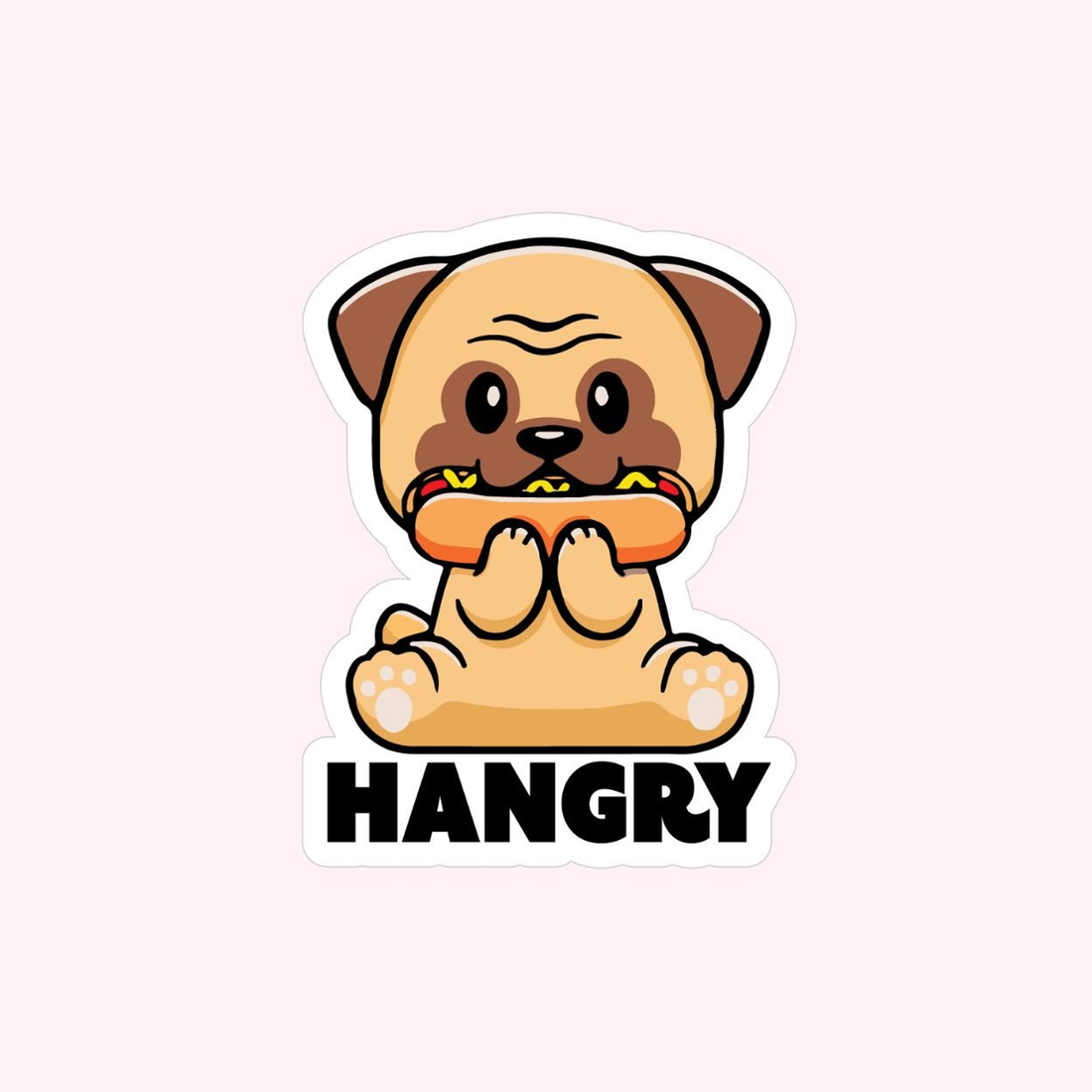 Hangry Dog Sticker