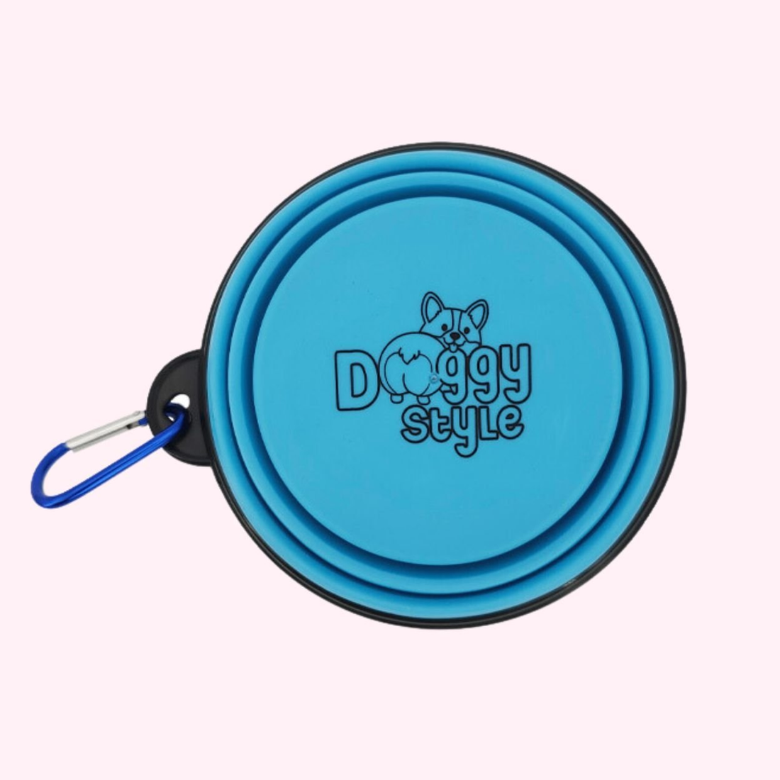 "Thirsty" Collapsible Dog Bowl - Blue