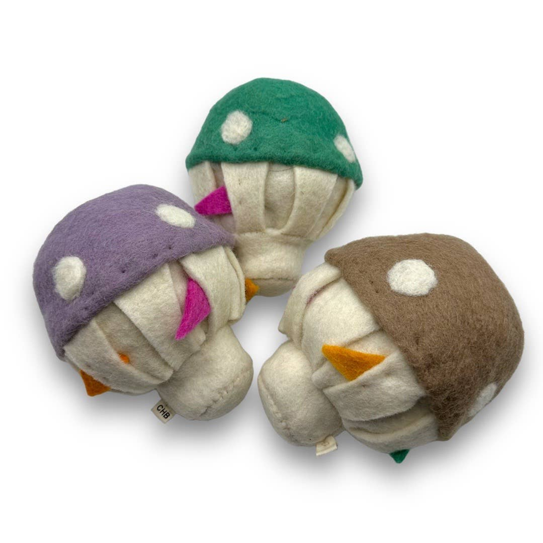 Come Here Buddy Mushroom Felt Dog Toy