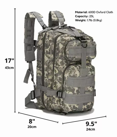 JupiterGear Tactical Military 25L Molle Backpack