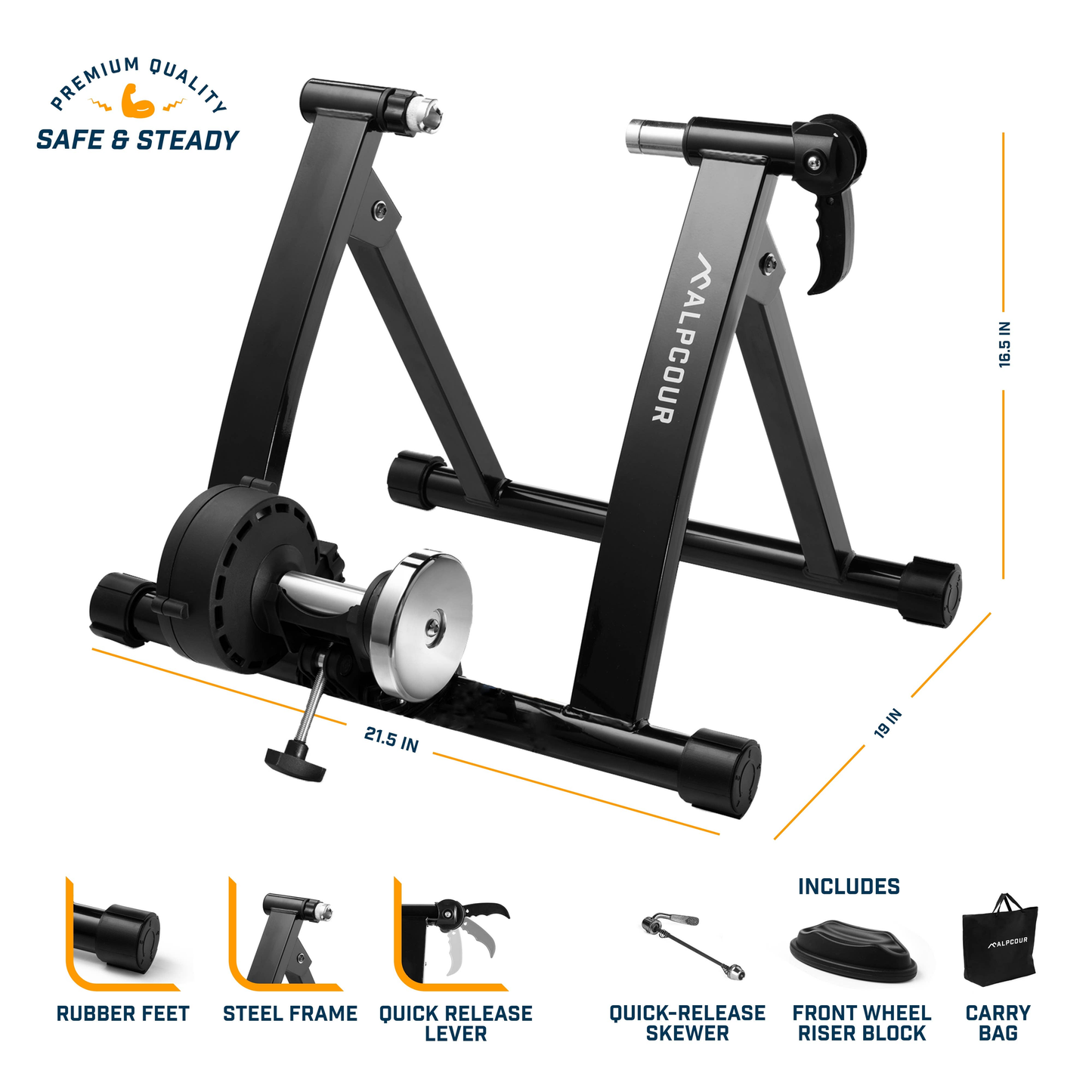 Alpcour Magnetic Bike Trainer Stand