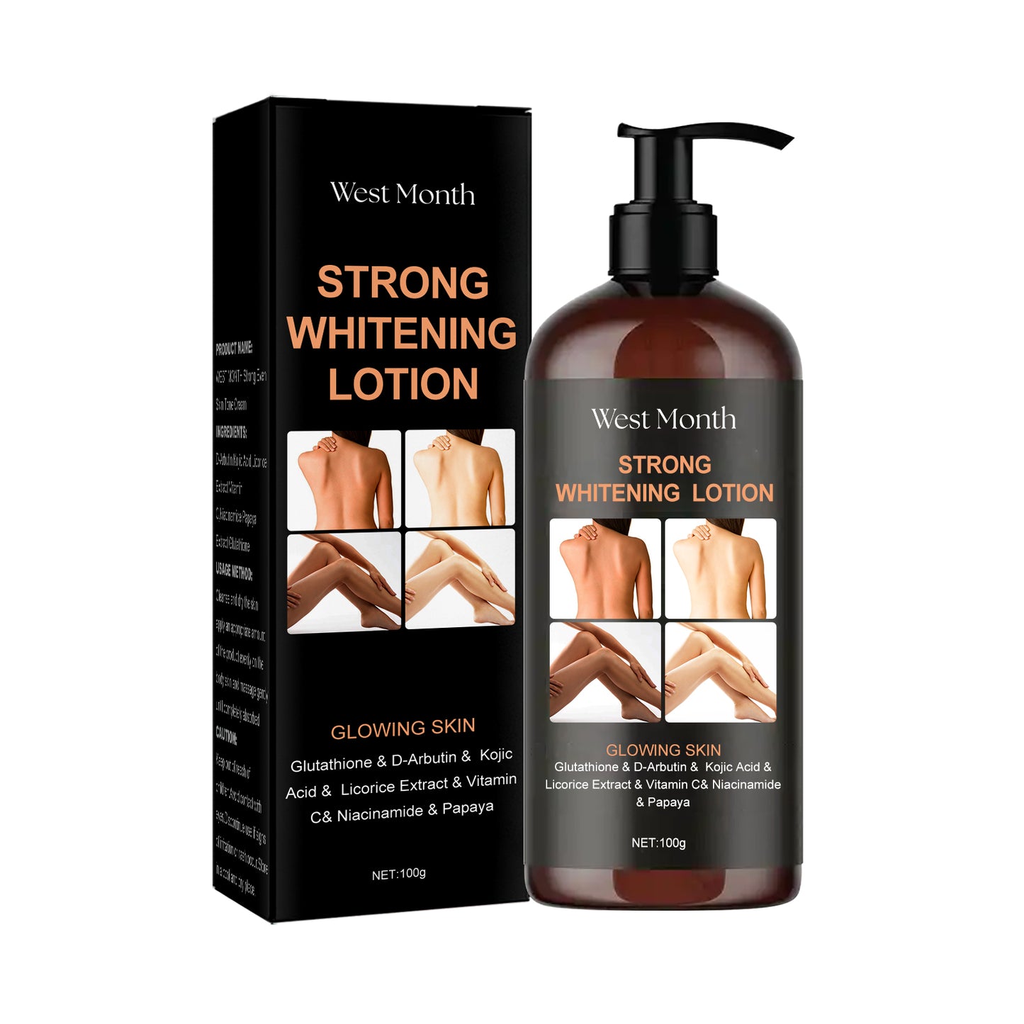 West&Month Brightening Moisturizing Body Lotion