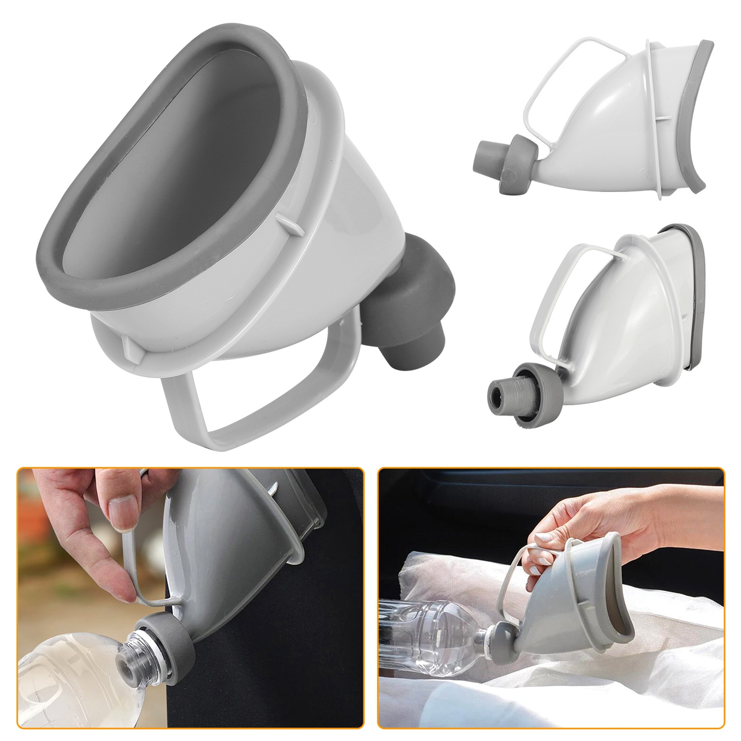 Portable Adult Emergency Urinal Funnel Device